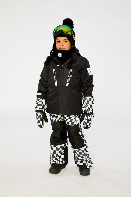 Two Piece Teknik Snowsuit Black And White-1