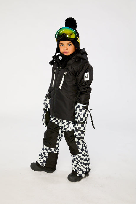 Two Piece Teknik Snowsuit Black And White-2