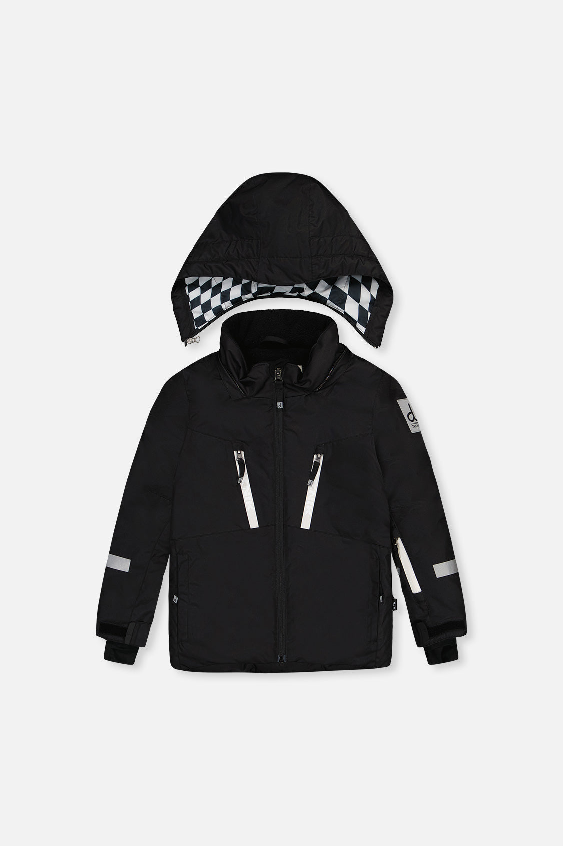 Two Piece Teknik Snowsuit Black And White-4