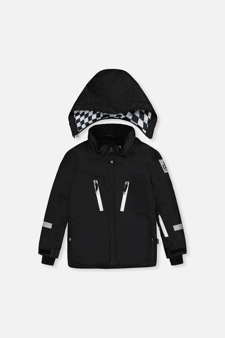 Two Piece Teknik Snowsuit Black And White-4