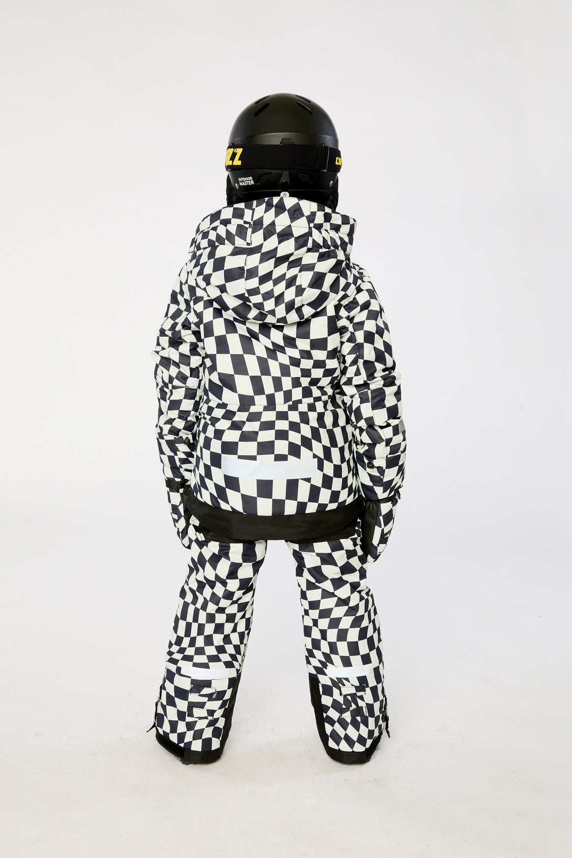 Two Piece Teknik Snowsuit White Checkered Print-3