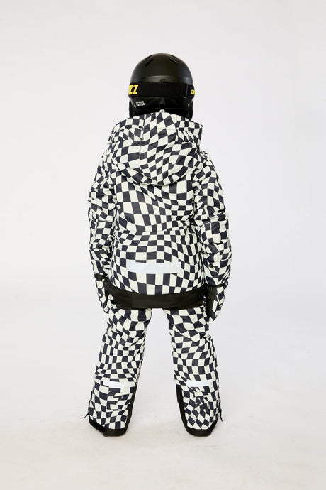 Two Piece Teknik Snowsuit White Checkered Print-3