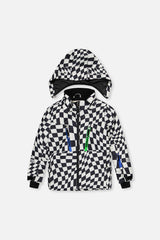 Two Piece Teknik Snowsuit White Checkered Print-4