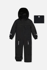 Kids One Piece Teknik Snowsuit Black-0