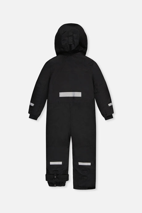 Kids One Piece Teknik Snowsuit Black-4