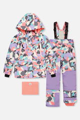 Two Piece Teknik Snowsuit Coral Camouflage-0