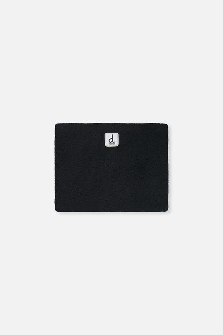 Deux par Deux girls' Teknik two-piece snowsuit, leopard print jacket with black pants – matching neck warmer