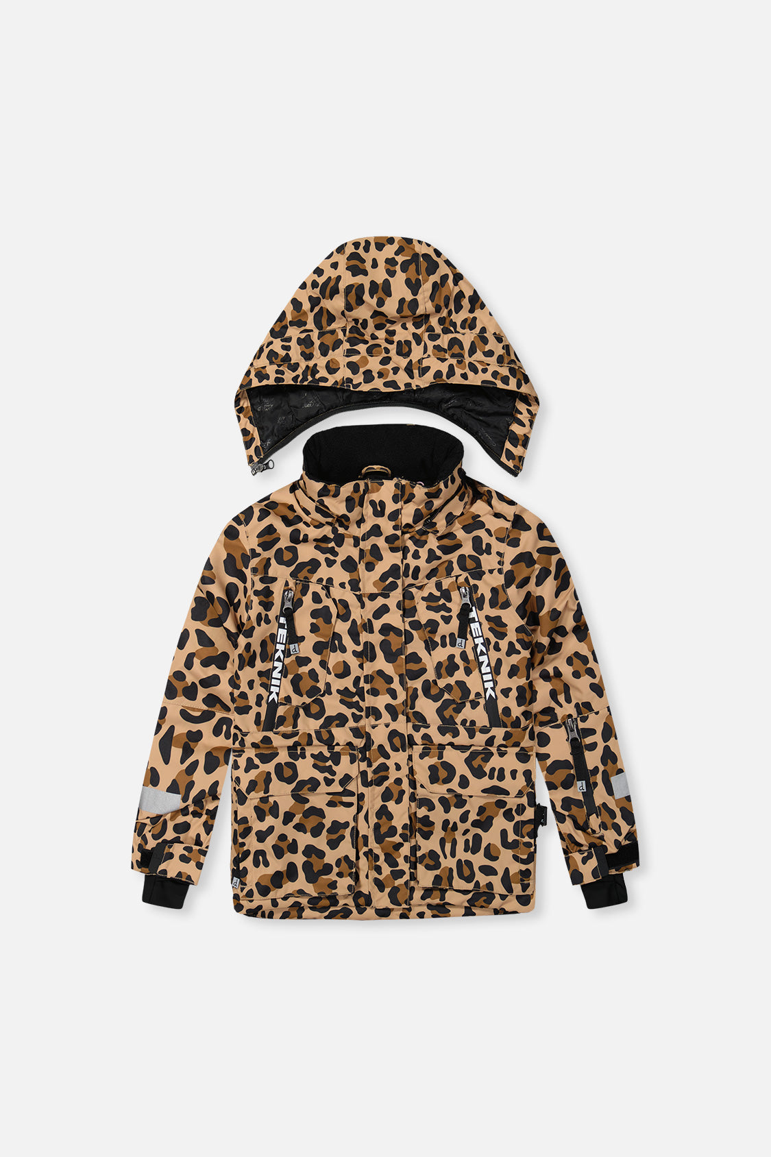 Two Piece Teknik Snowsuit Brown Leopard Print-1