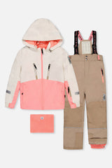 Two Piece Teknik Snowsuit Off-White And Pink-0