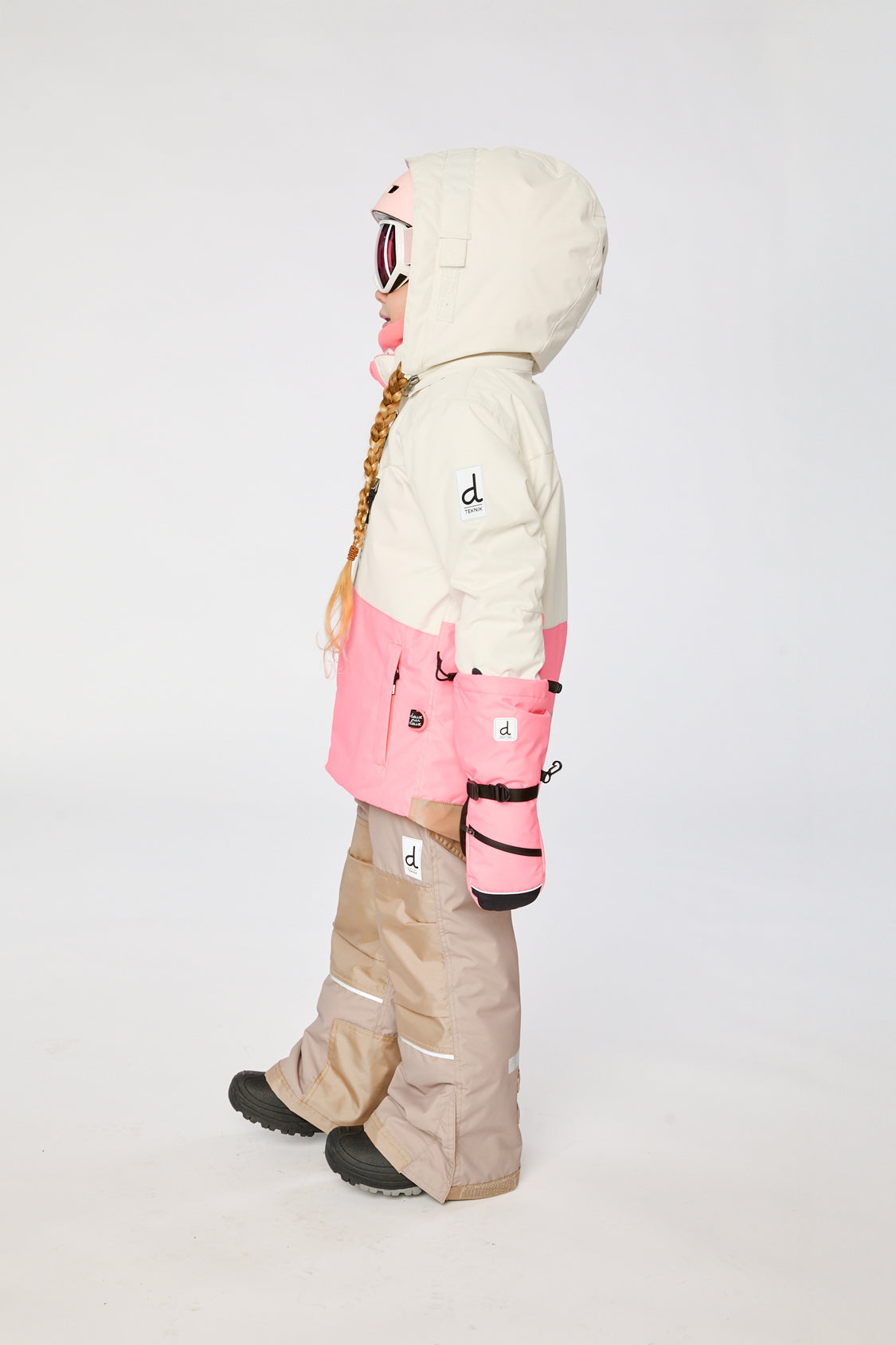 Two Piece Teknik Snowsuit Off-White And Pink-3