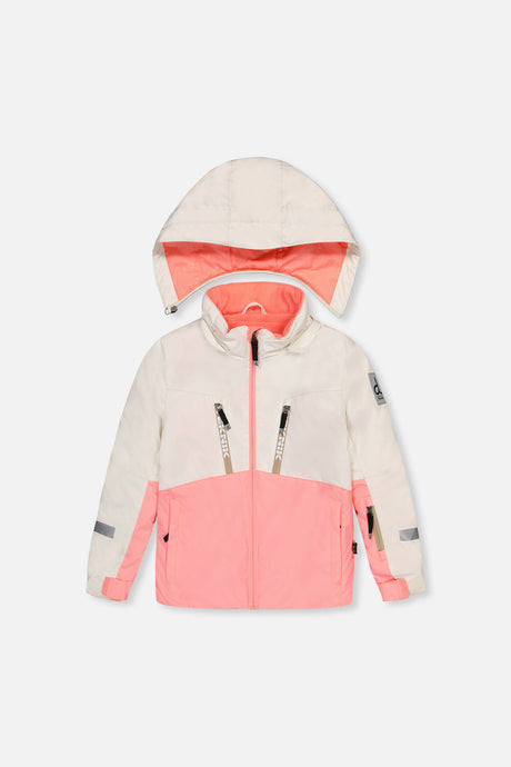 Two Piece Teknik Snowsuit Off-White And Pink-4