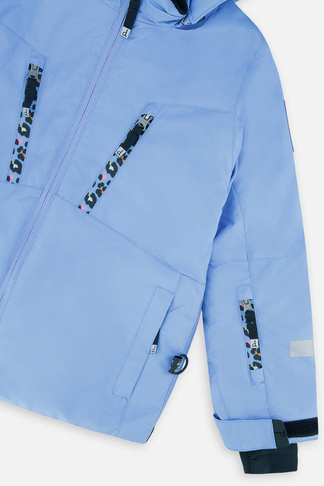 Deux par Deux TEKNIK bright blue-violet two-piece snowsuit, product photo 8