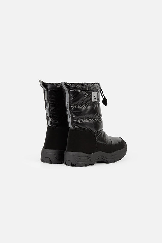 Nylon Quilted Winter Boots Noir-2