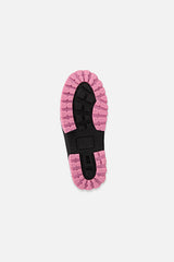 Deux par Deux girls' pink puffer winter boots – treaded outsole