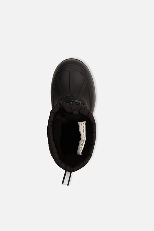 Rubberized Puffer Winter Boots Black-3