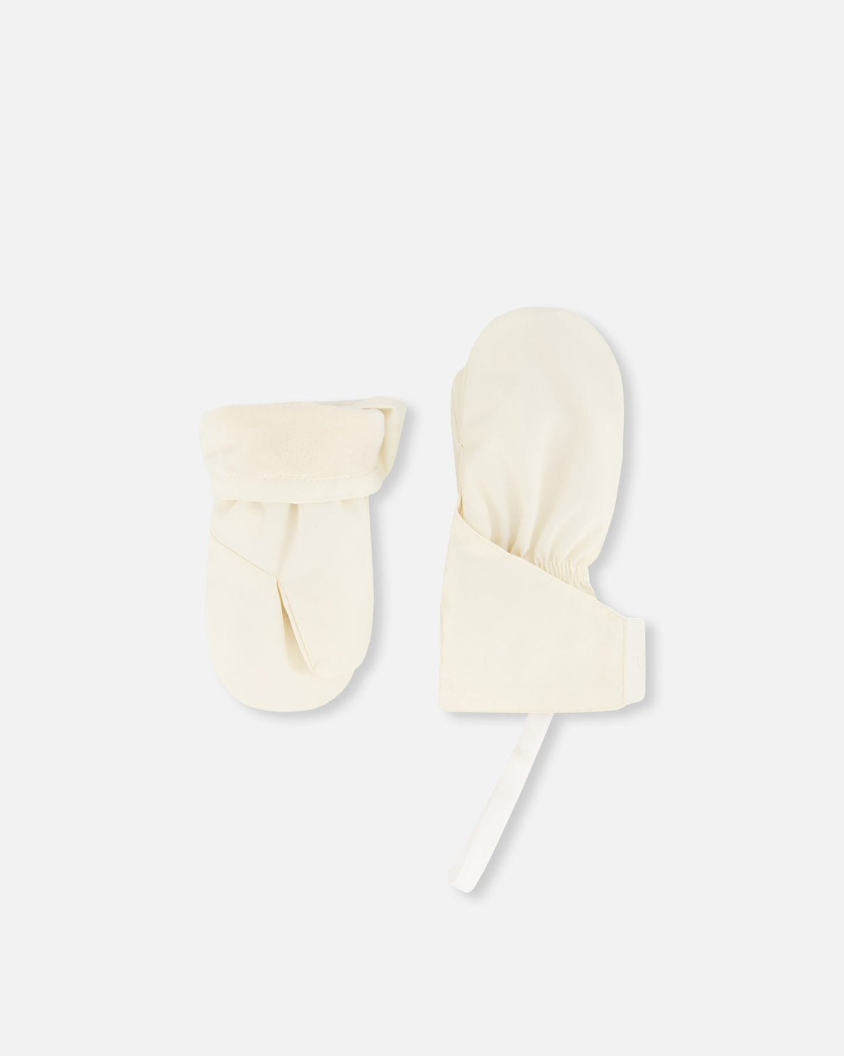Lined Baby Mittens Off-White-0