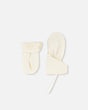 Lined Baby Mittens Off-White-0