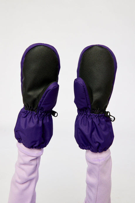 Play Baby Winter Mittens Dark Purple-2