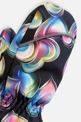 Play Baby Winter Mittens Black Heart Print-2