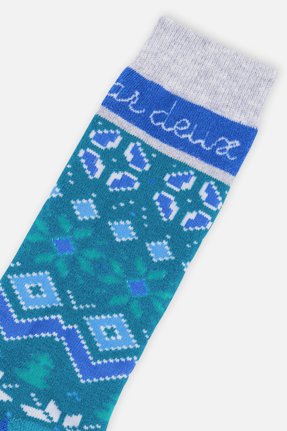 Baby Ski Socks Dark Turquoise-2