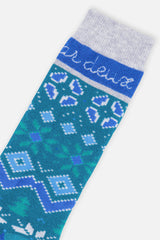 Ski Socks Dark Turquoise-2