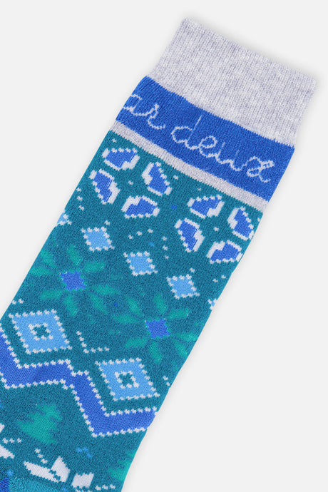 Ski Socks Dark Turquoise-2