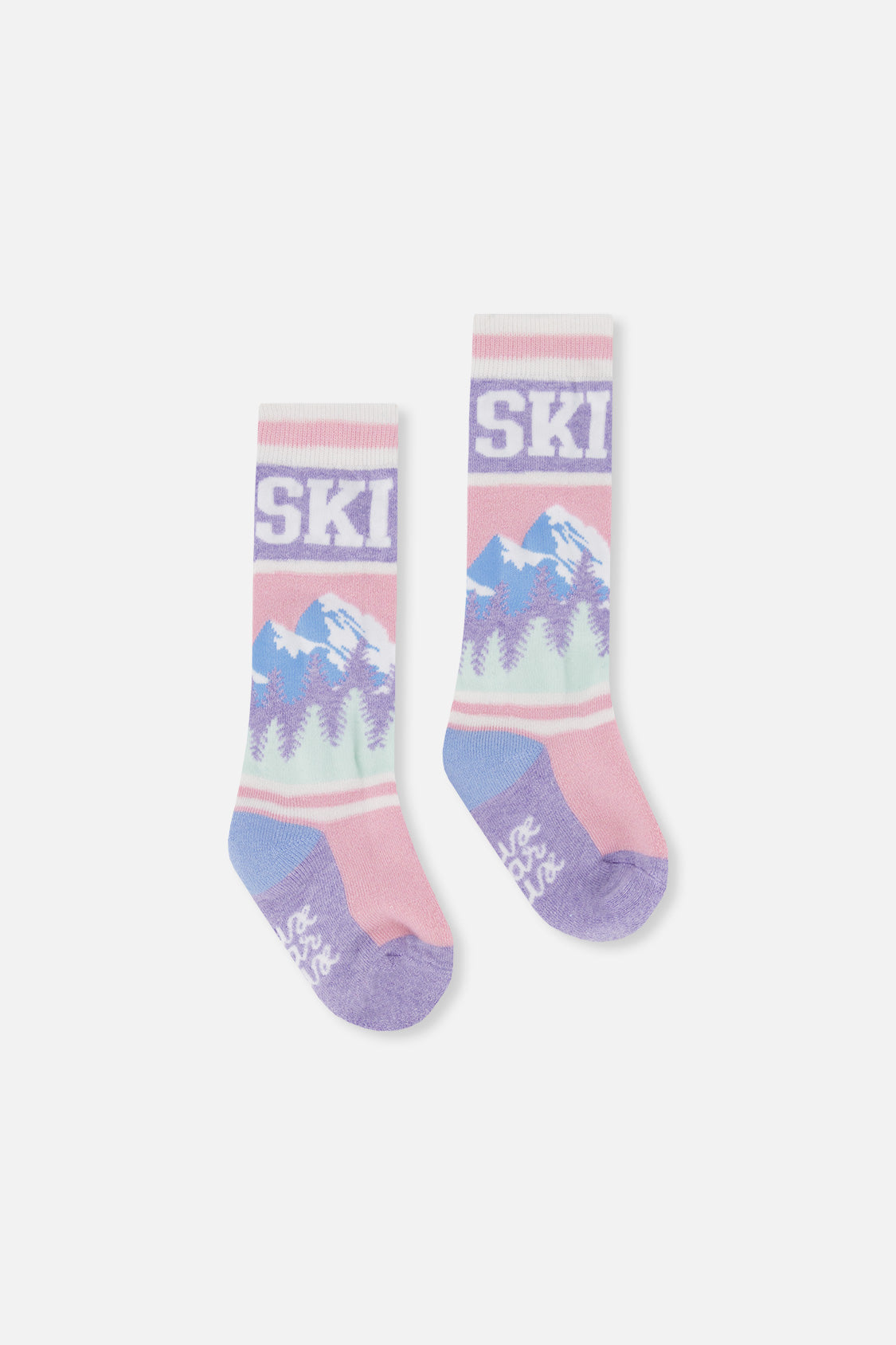 Baby Ski Socks Light Pink-1