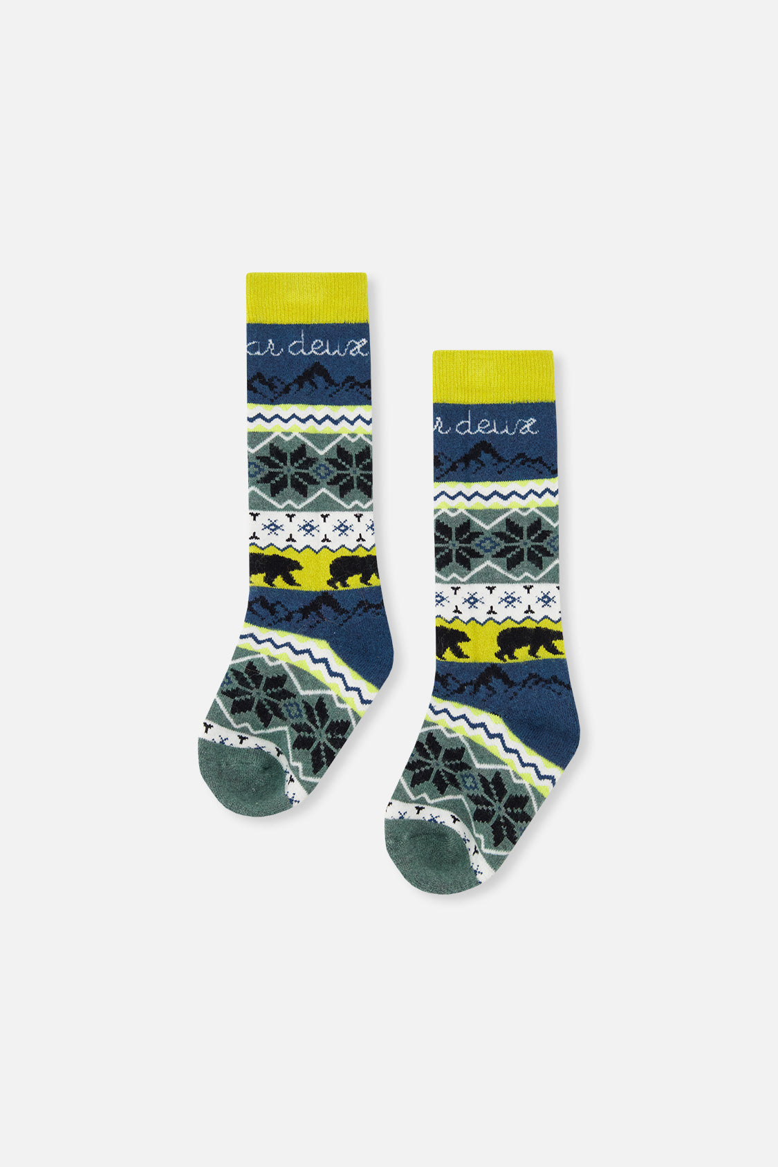 Baby Ski Socks Navy Blue-0