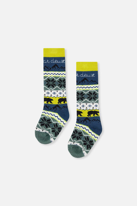 Ski Socks Navy Blue-0