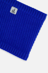 Winter Knit Neckwarmer Royal Blue-3