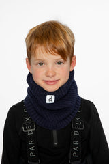 Winter Knit Neckwarmer Navy Blue-1