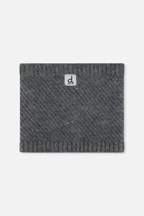 Winter Knit Neckwarmer Cool Dark Grey-0