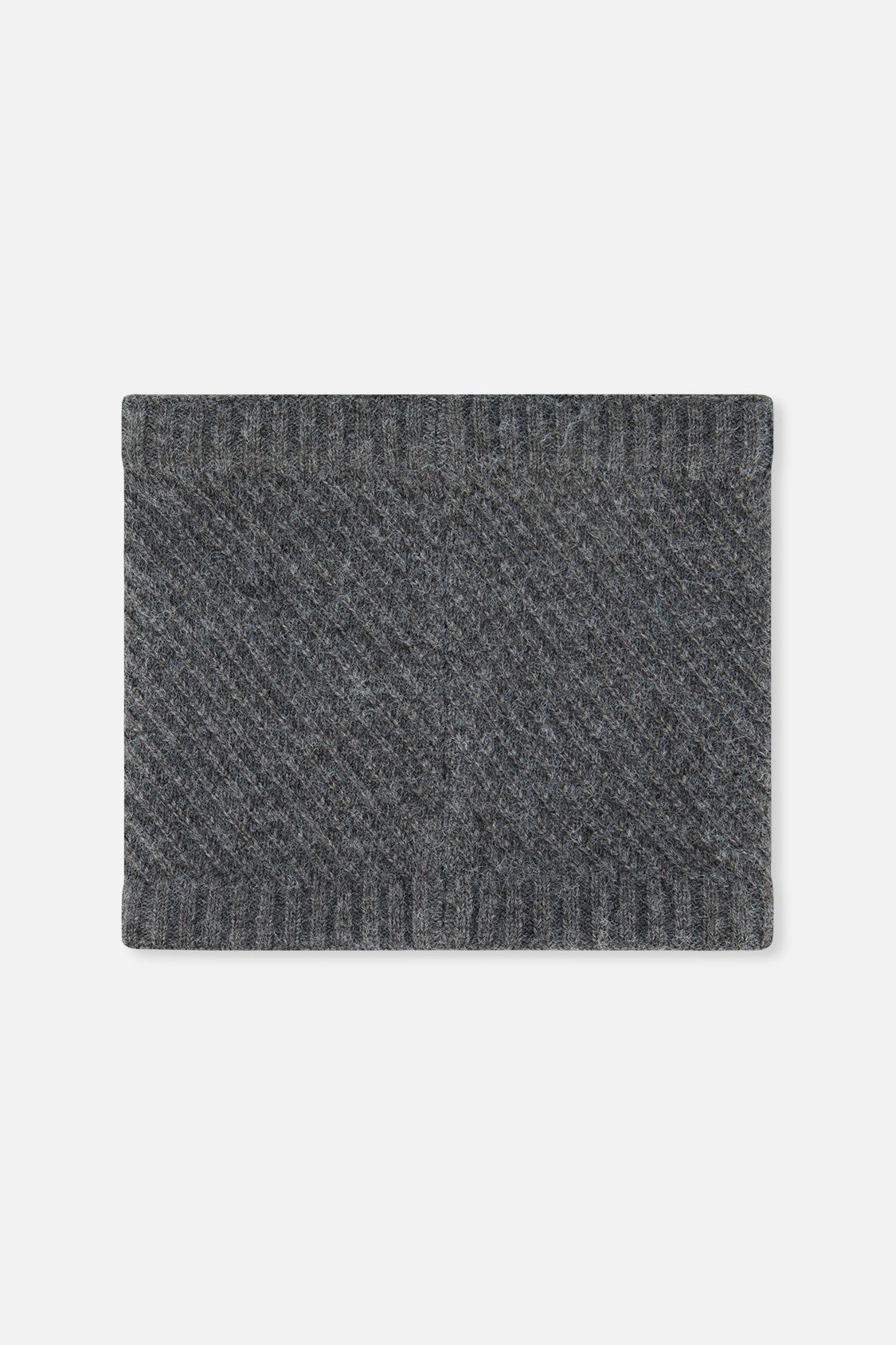 Winter Knit Neckwarmer Cool Dark Grey-2