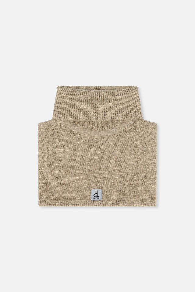 Baby Knit Turtle Neckwarmer Light Taupe-0