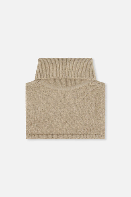 Knit Turtle Neckwarmer Light Taupe-2