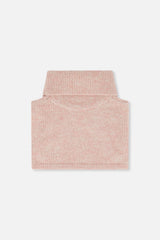 Knit Turtle Neckwarmer Pale Dusty Pink-2