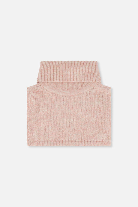 Knit Turtle Neckwarmer Pale Dusty Pink-2