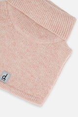 Knit Turtle Neckwarmer Pale Dusty Pink-3