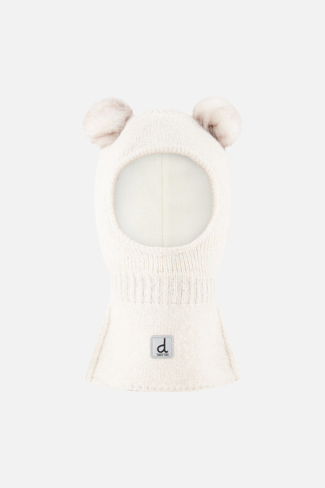Baby Knit Bear Balaclava Off-White-0