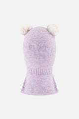 Baby Knit Bear Balaclava Lavender-1