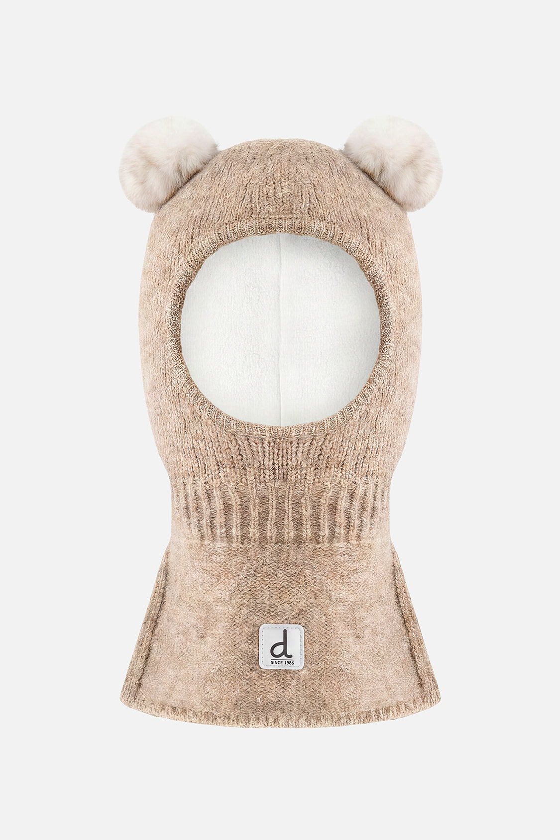 Knit Bear Balaclava Light Taupe-0