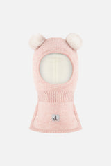 Knit Bear Balaclava Pale Dusty Pink-0