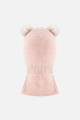 Knit Bear Balaclava Pale Dusty Pink-2