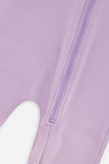 Deux par Deux baby one piece thermal underwear in lavender, view 6