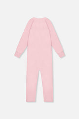 Baby One Piece Thermal Underwear Pale Pink-4