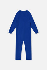 One Piece Thermal Underwear Royal Blue-4