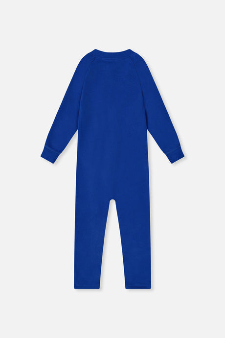 One Piece Thermal Underwear Royal Blue-4