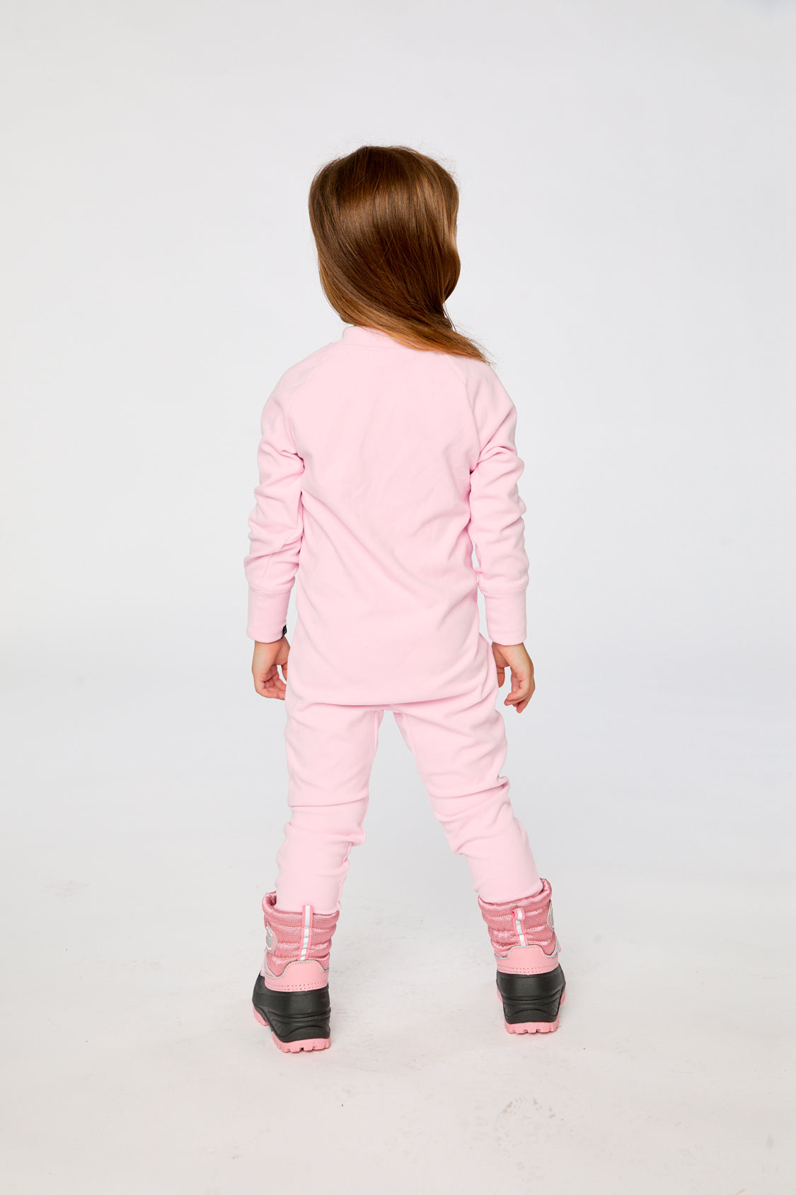One Piece Thermal Underwear Pale Pink-3