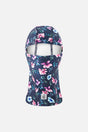 Brushed Jersey Balaclava Blue Floral Print-0
