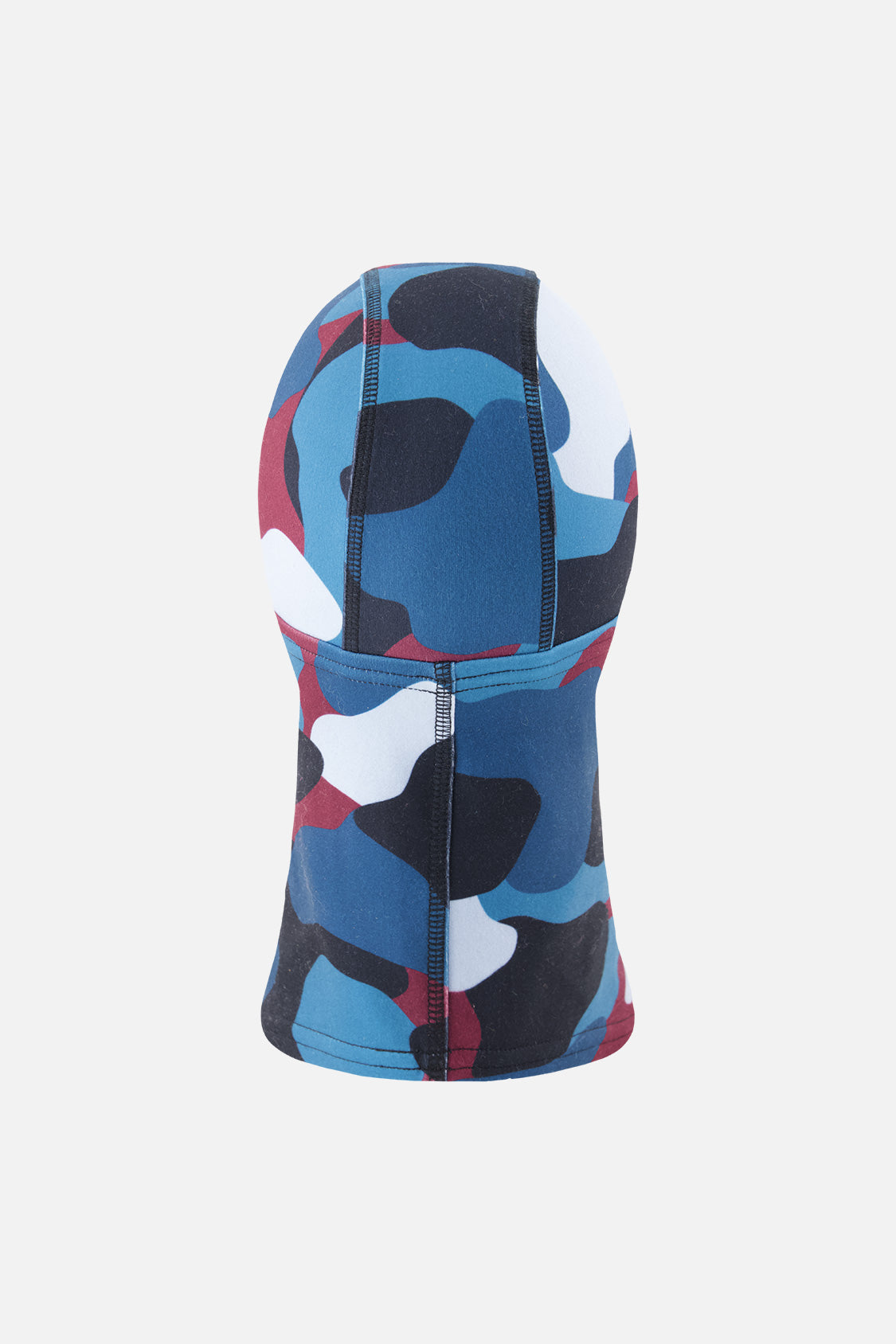 Brushed Jersey Balaclava Blue And Red Camouflage Print-2